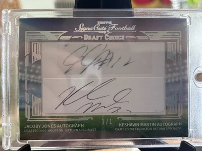 2014 Tristar Signatures Football Draft Choice - Jacoby Jones/Keshawn Martin 1/1 - Image 1 of 2