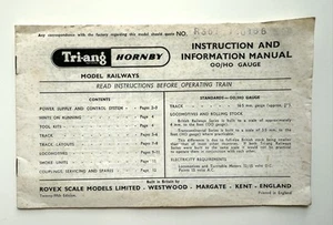 Triang Hornby OO/HO Gauge Model Railways R357 Instruction & Information Manual - Picture 1 of 6