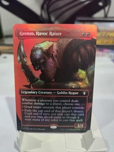 MTG - Grenzo, Havoc Raiser - Foil - Borderless - Aetherdrift - NM - Picture 1 of 2