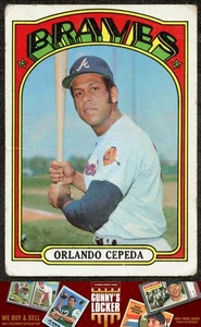 Topps Orlando Cepeda 195 Atlanta Braves 1972 - Imagen 1 de 2