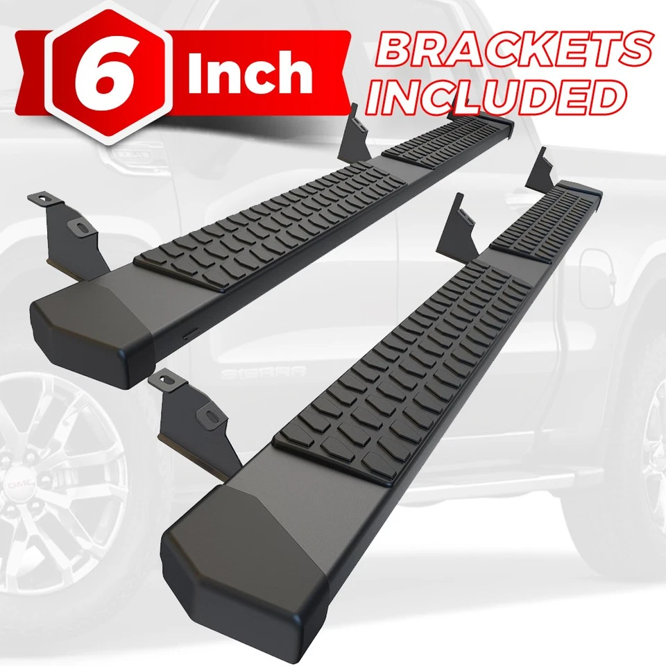 Escalón lateral estribo de 6" para Silverado/Sierra 1500 cabina doble/extendida 07-18 Foto 1 de 4