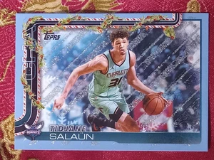 Tidjane Salaun 2025 Topps Basketball Holiday Edition BLUE #57 Glitter on  back - Picture 1 of 1