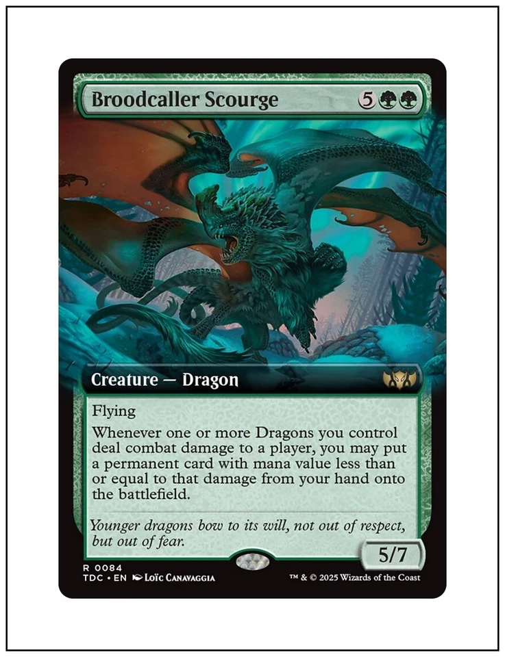1x Broodcaller Scourge, Extended Art, Magic the Gathering MTG NM - Image 1 of 1