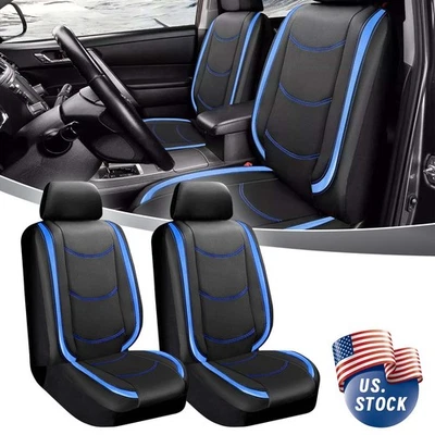 2X Car Seat Cover Front Full Set Leather Cushion Protector Left+Right For Acura Foto 1 de 4