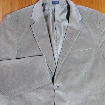 Saddlebred Men's 46R Tan Corduroy Blazer Jacket Cotton Polyester Lined - Image 1 of 4
