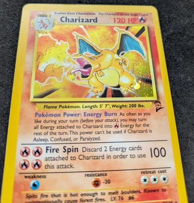 Pokémon TCG Charizard Base Set 2 Holo Rare 4/130 Excellent Condition lp/nm - Image 1 of 4