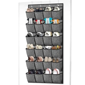 Homyfort over the Door Shoe Organizer Hanging Shoe Rack Storage Holder with 24 - Picture 1 of 9