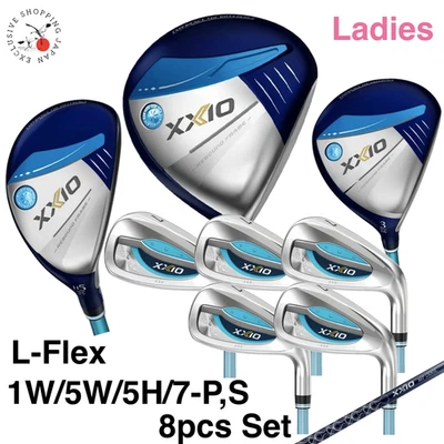 Dunlop XXIO 13 Blue Ladies Club Set 1W/5W/5H,7-P,S 8p MP1300L L-Flex Japan Model - Image 1 of 4