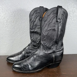 Botas vaqueras Lucchese 2000 negras T3094.R4 talla EE. UU. para hombre 11,5 B - Imagen 1 de 12