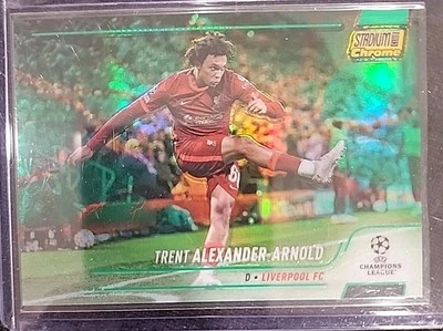 2022 Stadium Club Chrome Trent Alexander-Arnold Green Foil /125 LIVERPOOL - Image 1 of 4