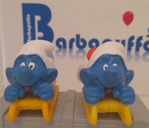 PUFFI  40201 Puffo SLITTA LOTTO DUE VARIANTI SLITTA CHIARA E SCURA da Barbapuffo - Imagen 1 de 4