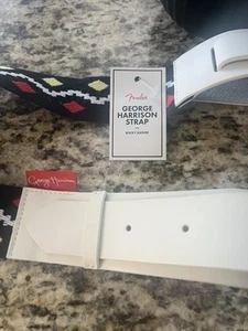 Genuine Fender GEORGE HARRISON Rocky Leather Guitar Strap - Picture 1 of 3
