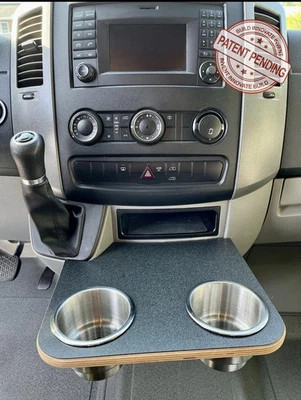Portavasos Bandeja de aperitivos Mesa de teléfono para Mercedes-Benz Sprinter 2006-2018  Foto 1 de 4