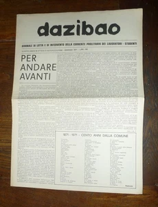 DAZIBAO.Giornale di lotta,numero unico gen.1971[movimento,Dario Fo - Picture 1 of 4