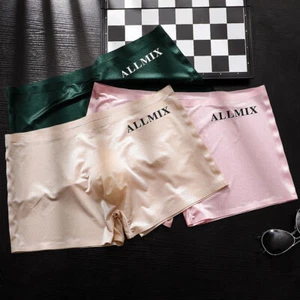 Boxer uomo 3D convesso marsupio sexy intimo ultrasottile seta ghiaccio mutande - Foto 1 di 11