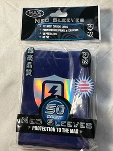 Max Neo Sleeves Blue Lightning Shield 50ct für Yu-Gi-Oh Japanese Size Vintage - Bild 1 von 1