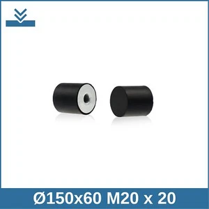 E Ø150x60 M20 x 20 NK 55° Shore Gummipuffer Schwingungsdämpfer - Bild 1 von 2