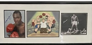 Muhammad Ali & Suger Ray Leonard w/. Myron Waldron Cel Signed Photos #d 122/250 - Picture 1 of 7