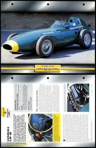 Vanwall VW 10 - 1958 - Racing - Atlas Dream Cars Fact File Card - Picture 1 of 1