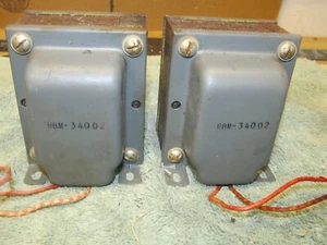 Vintage Pair Of Choke Transformers, BBM-34002, Application Unknown. - Picture 1 of 5