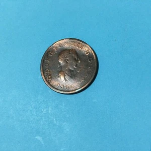 GREAT BRITAIN 1/2 PENNY 1806 KM # 662 VG. - Picture 1 of 2