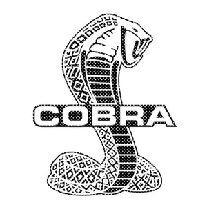Ford Mustang Cabra 12" 3M Perforated Unobstructed View Window Graphic Decal - Picture 1 of 6