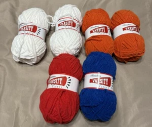 LOT OF 6 HERRSCHNER'S VARSITY FLEECE SKEINS, 125 YDS EACH - Picture 1 of 6