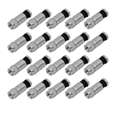 ARLI 20x F Kompressionsstecker Sat 7 - 7,5 mm Stecker Koax Kabel Kompressionszange