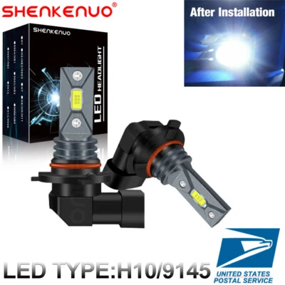 LED Front Fog Light Bulbs For BMW 323i 325i 330i M3 Coupe E46 E60 White - Image 1 of 4