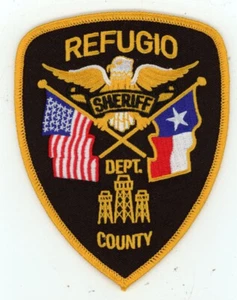 TEXAS TX REFUGIO COUNTY SHERIFF NICE SHOULDER PATCH POLICE - Picture 1 of 1