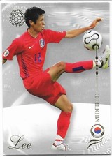 TOTTENHAM HOTSPUR & SOUTH KOREA - Young-Pyo Lee #097 FUTERA 2007 Football card