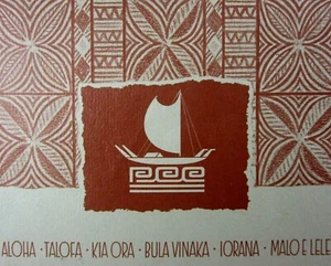 Vintage Hawaii Polynesian Cultural Center Travel Brochure Map Festivals 1960-70s - Picture 1 of 6