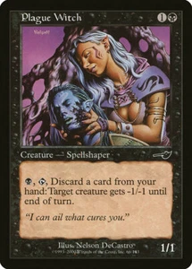4 Plague Witch 4x x4 - LP - Nemesis - SPARROW MAGIC mtg - Picture 1 of 1