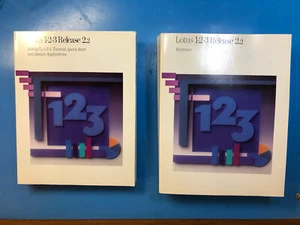 Lotus 1-2-3 v2.2 Manuales de aplicación y referencia (1ª impresión, 1989) - Imagen 1 de 2