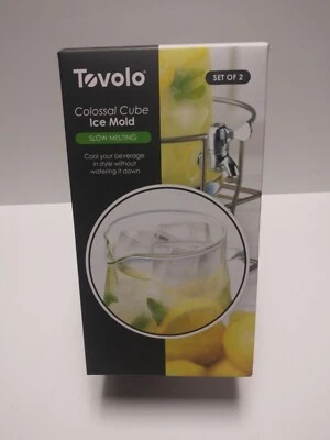 Juego de 2 moldes de hielo Tovolo Colossal Cube nuevos en caja  Foto 1 de 4