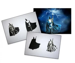 AS-045 Wizard stencil acrylic airbrush spray wall paint ! Duty-fees free !t - Picture 1 of 1