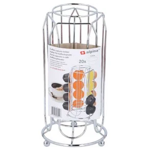 Portacapsule Porta Cialde Capsule Caffe Dispenser In Metallo 20 Posti Dolcegusto - Foto 1 di 3