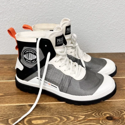 Bota deportiva Palladium Pampa Lite Matryx Revolution blanca negra para mujer EE. UU. 10 Foto 1 de 4