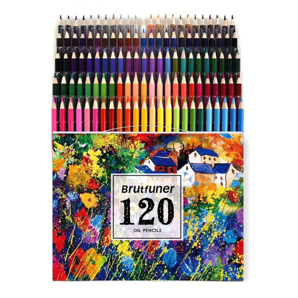 Juego de 120 piezas de lápices de colores clásicos a base de óleo pintura de artista regalo Foto 1 de 4