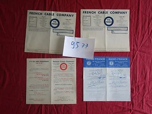 N°9577 / dépliant radio France ,French Cable Company 1955 environ - Picture 1 of 1