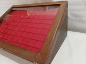 Teca vetrinetta collezionismo espositore per monete medaglie fiera display case - Picture 1 of 6