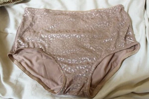 Rhonda Shear Leopard Texture New Panties 1X Nude Black - Picture 1 of 5