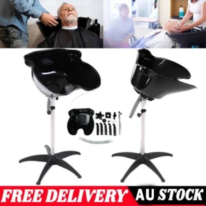 Portable Hairdressing Salon Basin Sink Hair Washing Clean Backwash Bowl - Picture 1 of 17