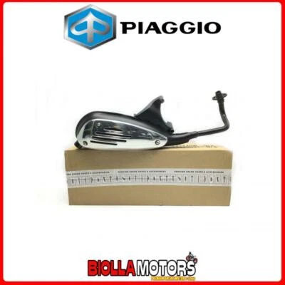 1A0048945 MARMITTA COMPLETA DI PROTEZIONE ORIGINALE PIAGGIO VESPA LX 50 4T NOABS - Immagine 1 di 4