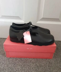 ROCKPORT Womens Teen Girs Black Leather T Bar Mary Janes UK 6.5 RRP £75 - Picture 1 of 5