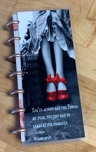 Red Slipper Quote Inspired Cover Set 4 use w Skinny Mini Happy Planner~ - Picture 1 of 4