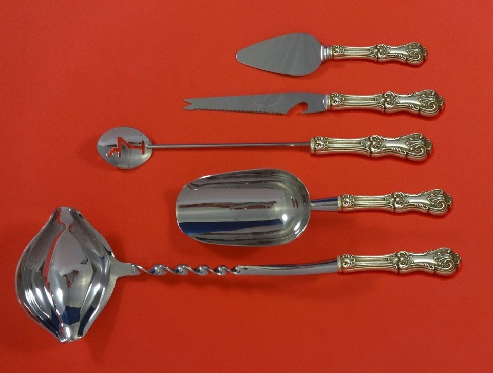 Federal Cotillion por Frank Smith prata esterlina conjunto de bar coquetel personalizado - Imagem 1 de 1