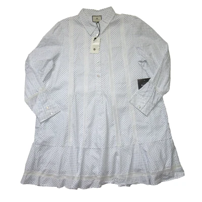 NWT Tuckernuck Callahan in Malibu Mornings Lace Inset Shirt Dress XXL - Image 1 of 4