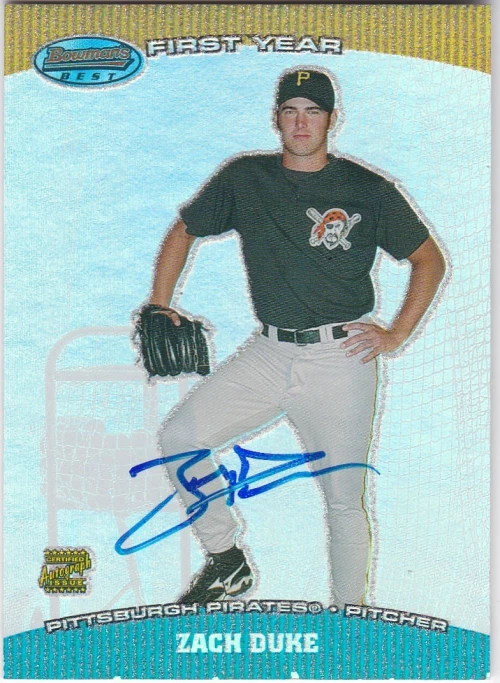 2004 Bowman's Best #ZD Zach Duke FY RC Auto - NM-MT - Image 1 of 1