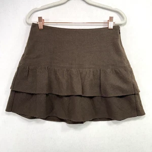 Burberry Rock Damen 36/XS Braun Blue Label Japan Mini A Linie Stufen 100% Wolle - Bild 1 von 9